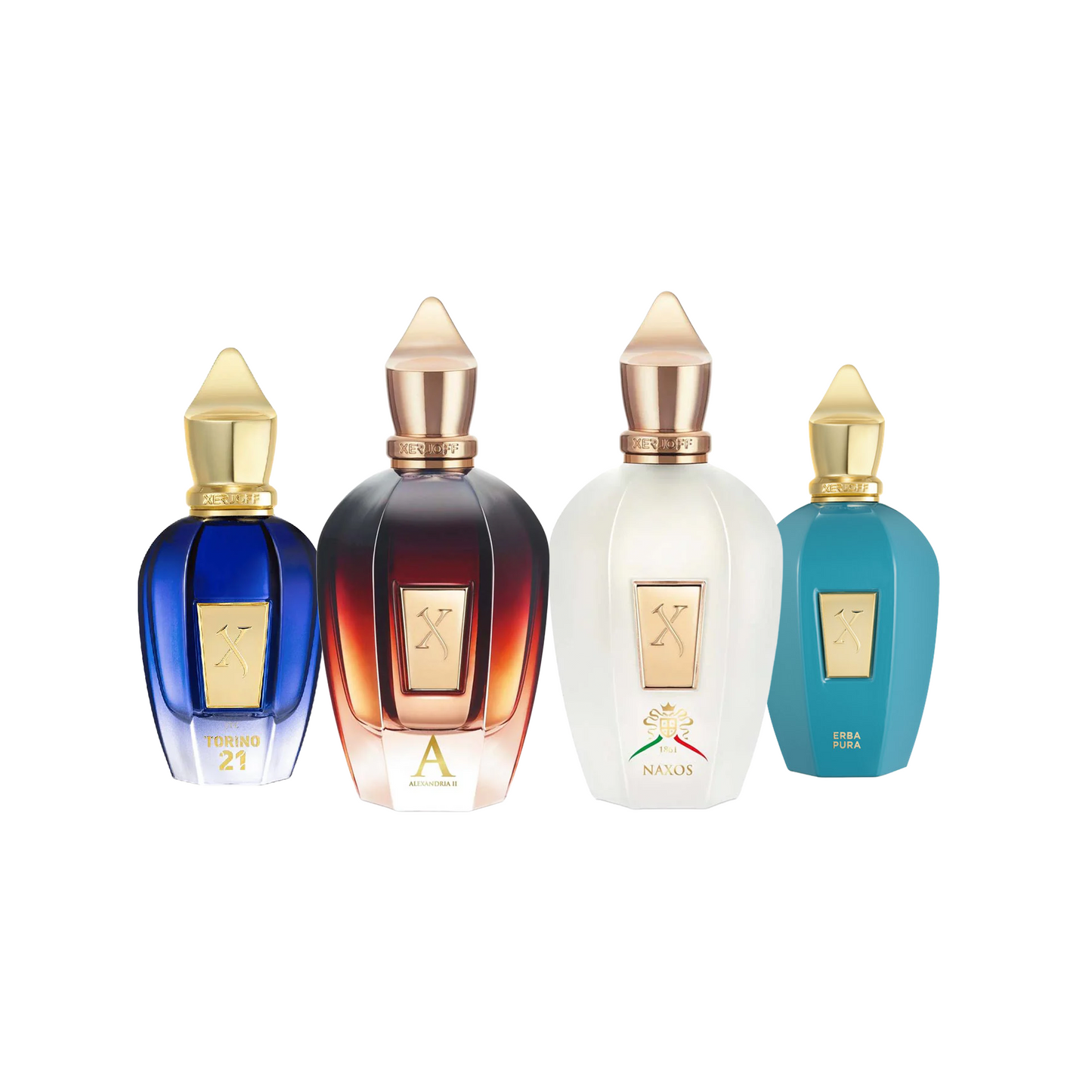 Xerjoff Discovery Set | Naxos, Erba Pura, Alexandria 2, Torino 21