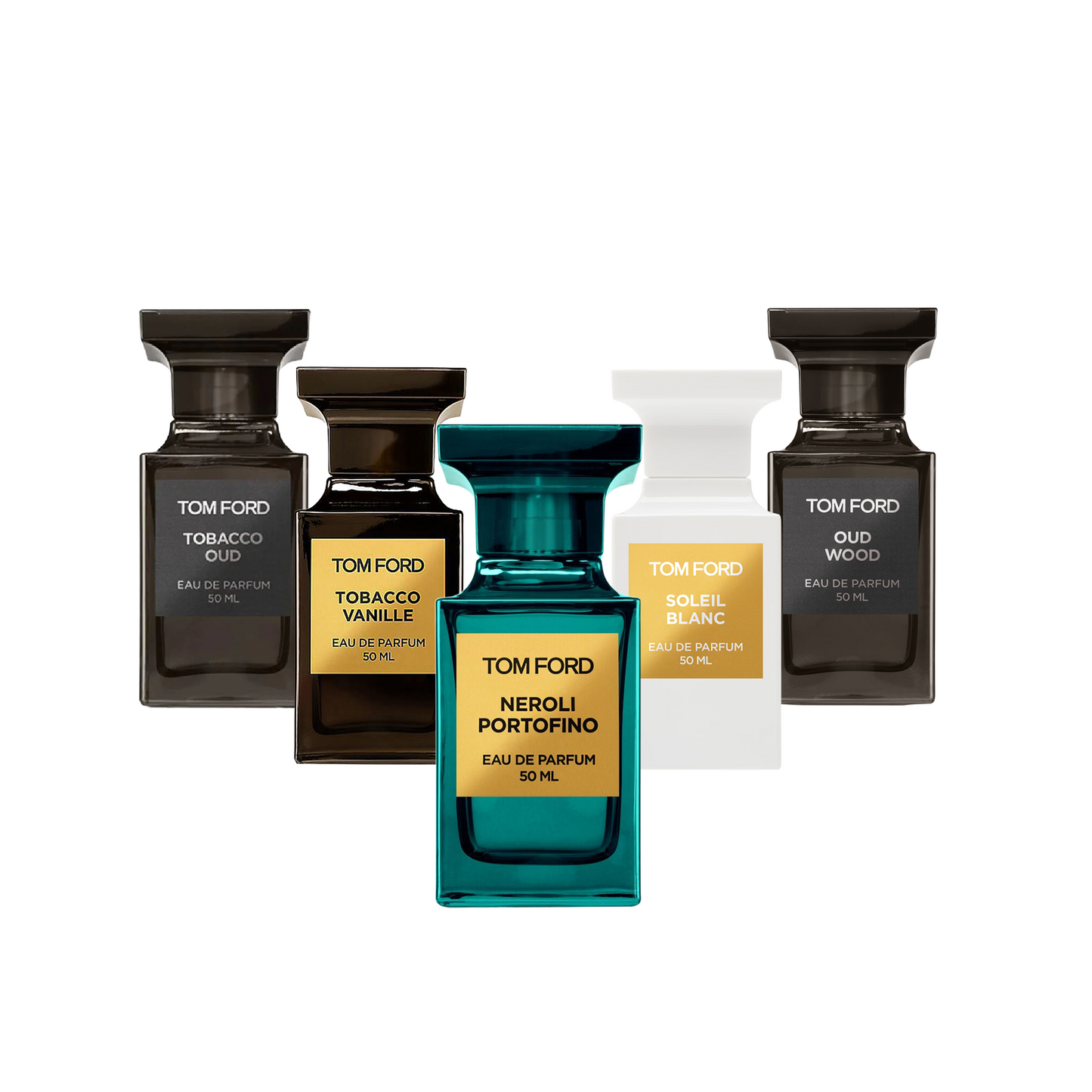 Tom Ford Pvt. Blend Discovery Set | Neroli Portofino, Tobacco Vanille, Tobacco Oud, Oud Wood, Soleil Blanc